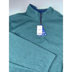 NWT IZOD Advantage‎ Performance Mens 3XLT Quarter Zip Pullover Velvet Green
